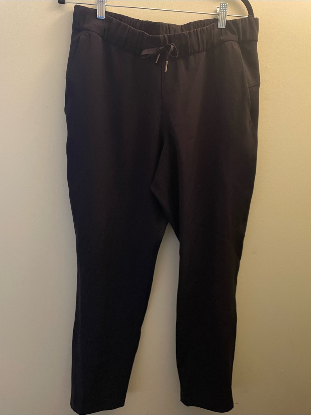 Womens Lululemon On the Fly 7/8 Pant LW5BPMS Woven Drawstring Size 10